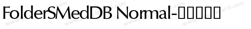 FolderSMedDB Normal字体转换